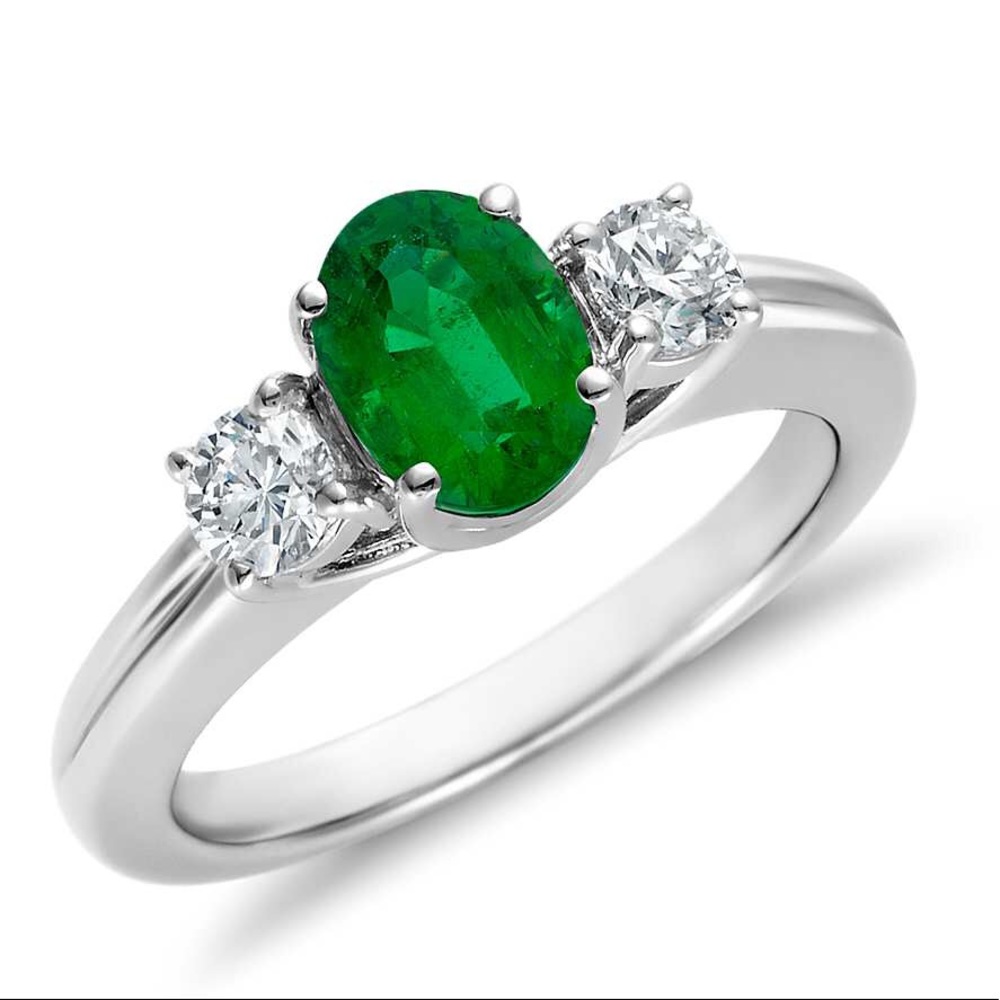Emerald and Diamond Ring